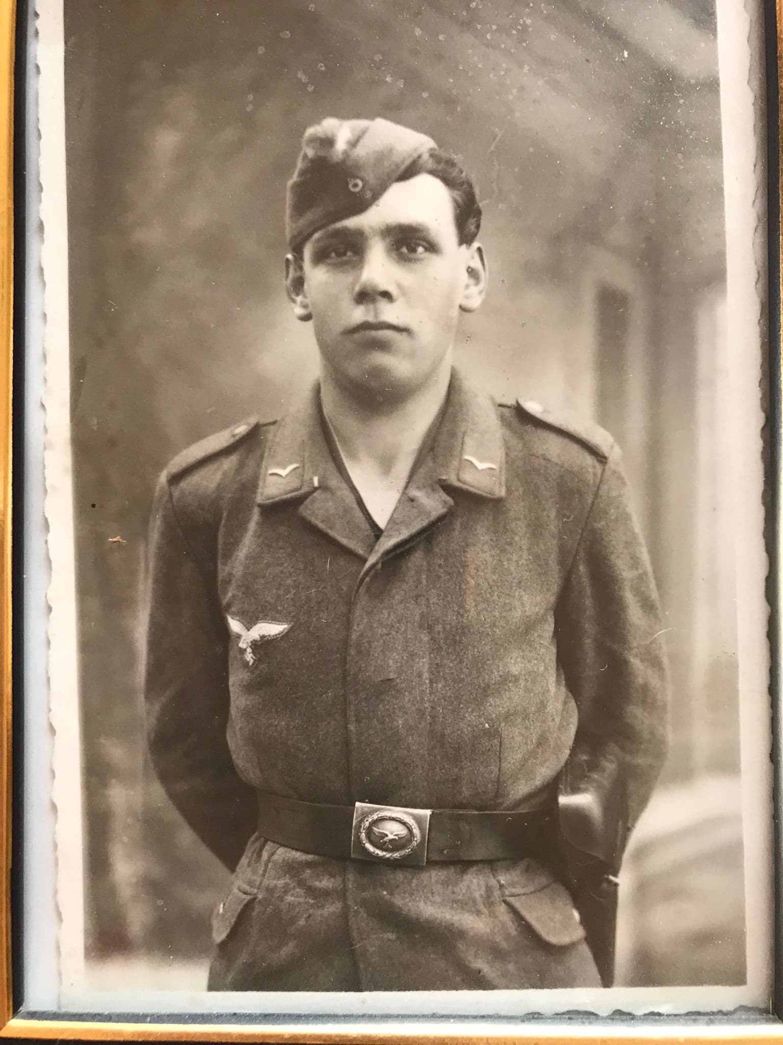 Museum exhibit board at Cultybraggan Camp documenting a prisoner of war